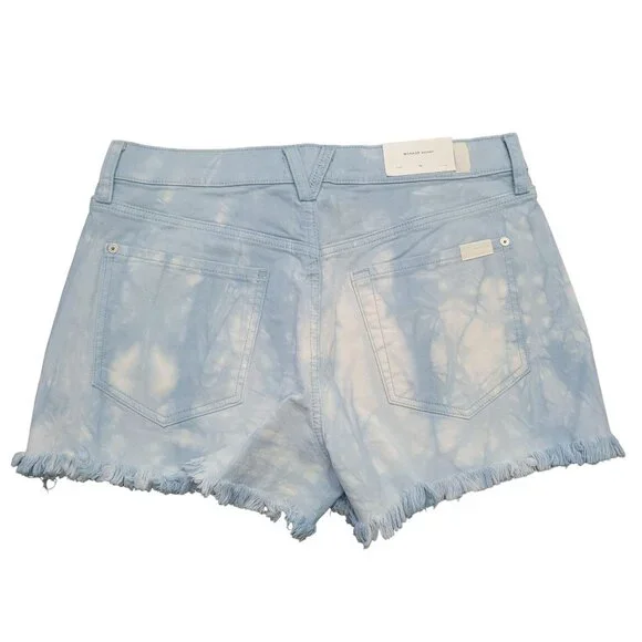 7 For All Mankind Monroe Jean Shorts Women 29 Retro Hippie Boho Country Festival - Picture 2 of 6